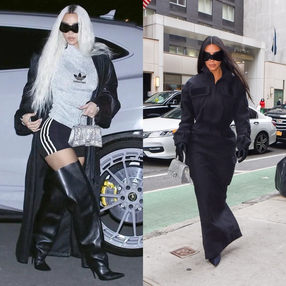 RARE Balenciaga rhinestone crystal diamond stud hourglass chain crossbody purse - Picture 17 of 17